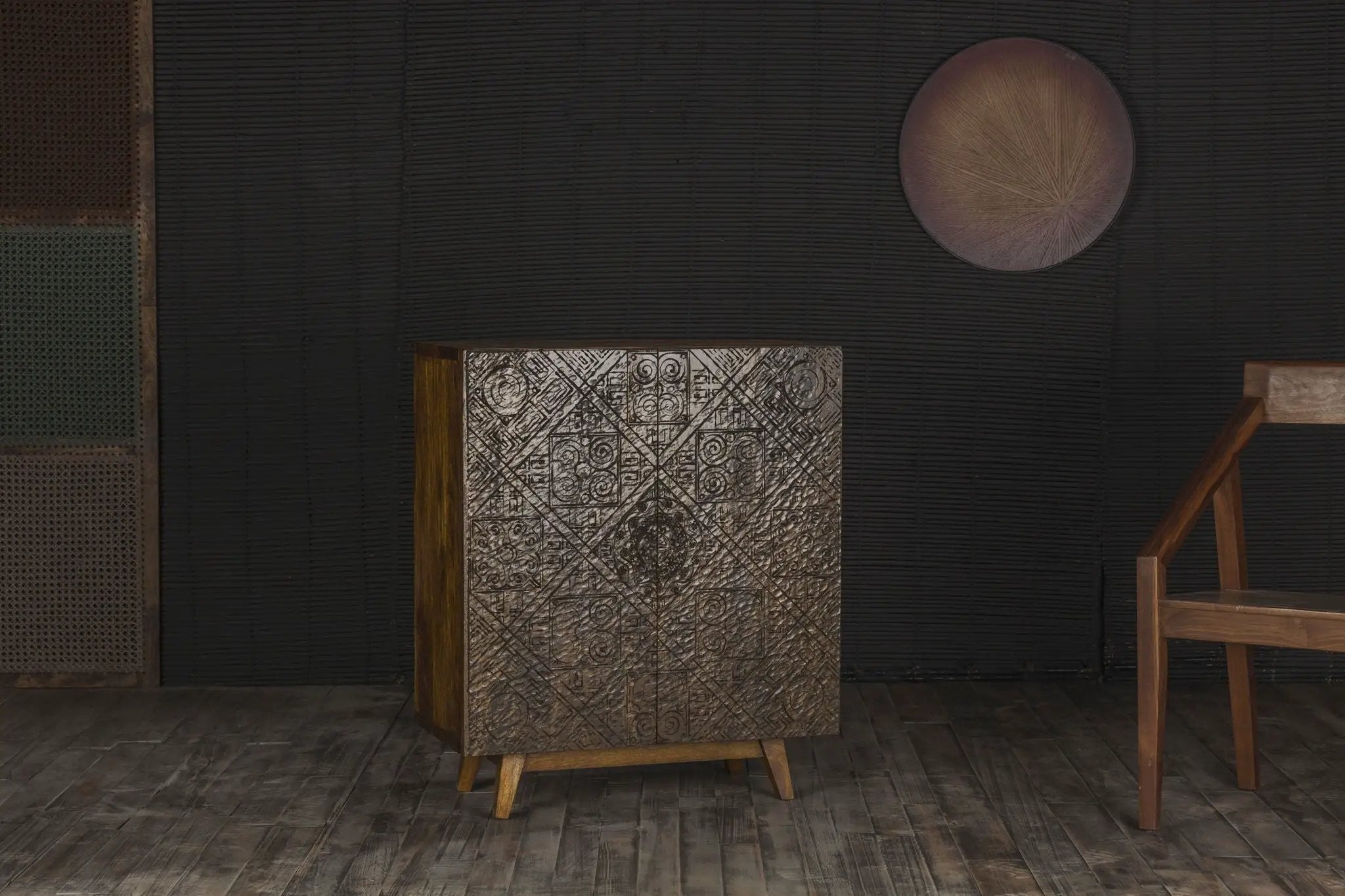 Calvary - Console Table - Gray Stone & Walnut by Unique Piece Furniture