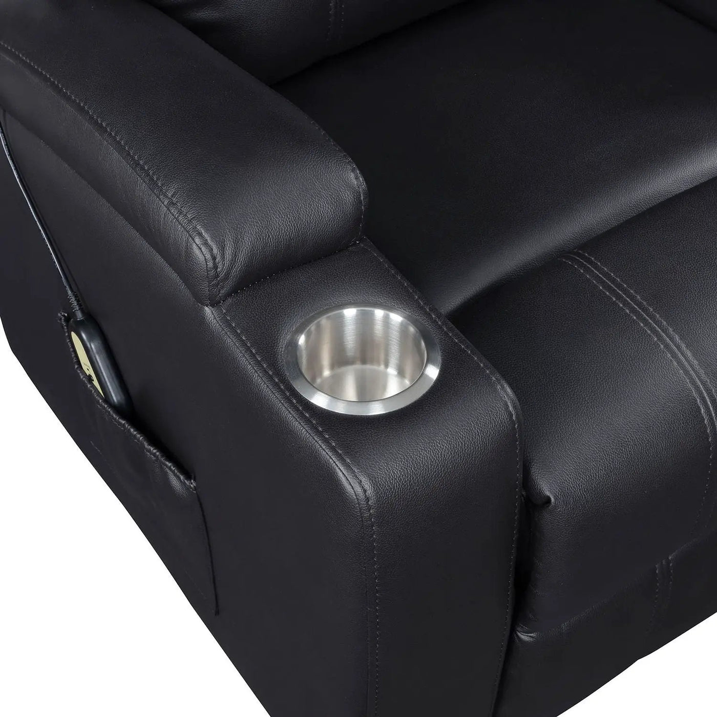 Macklin - Power Lift Massage Recliner With Heat And Dual Cupholders by HouseOfZazla