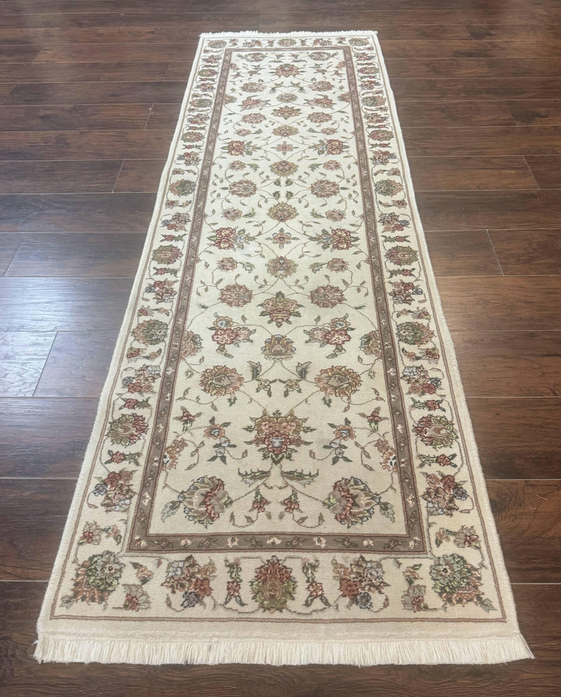 Pak Persian Runner Rug 2.6 x 8ft, Oriental Carpet for Hallway or Kitchen, Handmade, Wool and Silk Highlights by Jewel Rugs