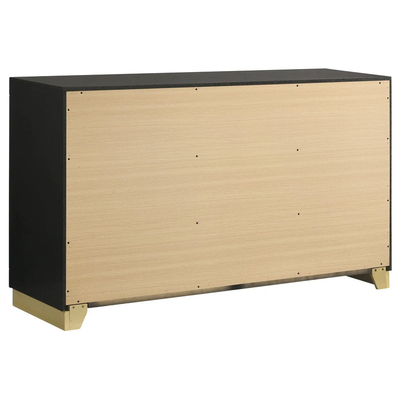 Caraway 6-drawer Dresser Black by Unique Piece Furniture