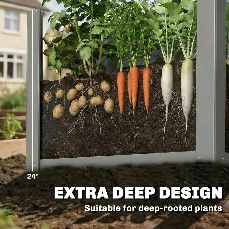 Balcony Herb Box, Outdoor Planter Box, Elevated Garden Bed by HouseOfZazla