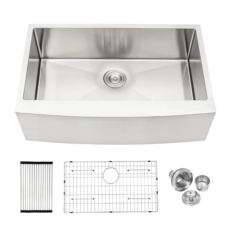 Farmhouse Kitchen Sink Stainless Steel Apron Front by HouseOfZazla
