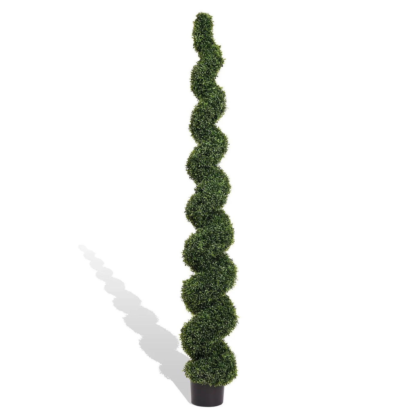 Artificial Outdoor UV Resistant Plastic Boxwood Topiary Spiral Tree by Unique Piece Furniture