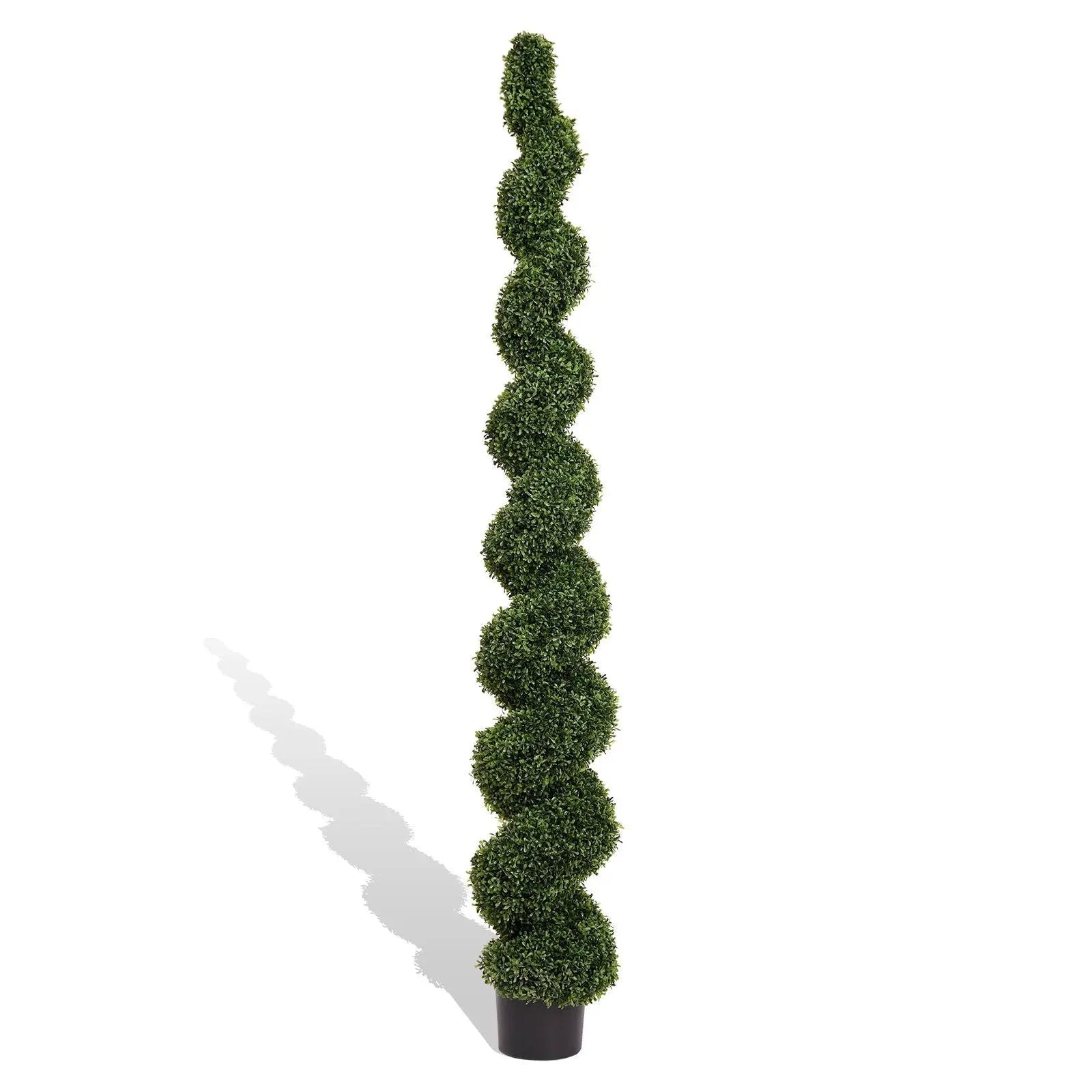 Artificial Outdoor UV Resistant Plastic Boxwood Topiary Spiral Tree by HouseOfZazla