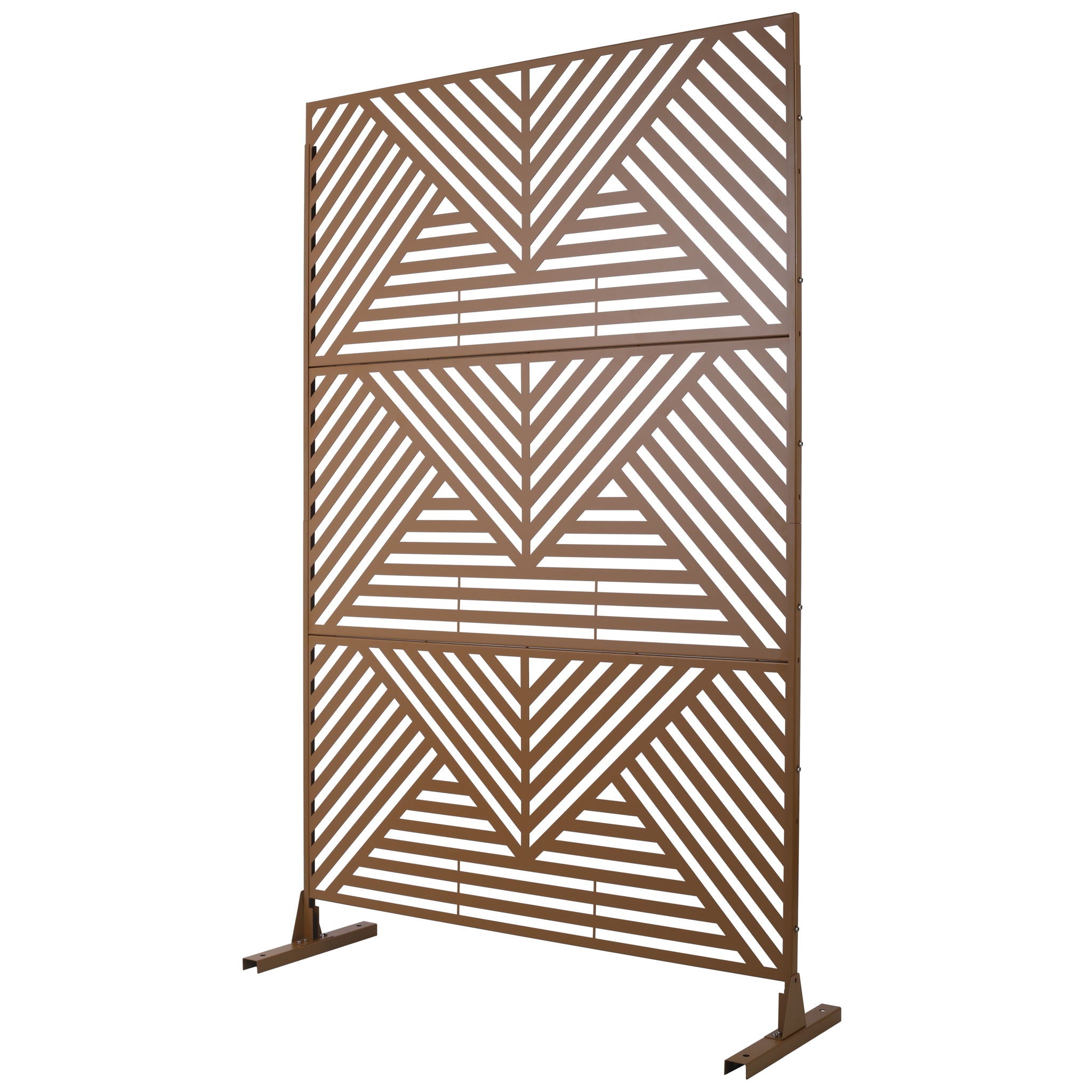 Freestanding Outdoor & Indoor Freestanding Metal Privacy Screen by Unique Piece Furniture