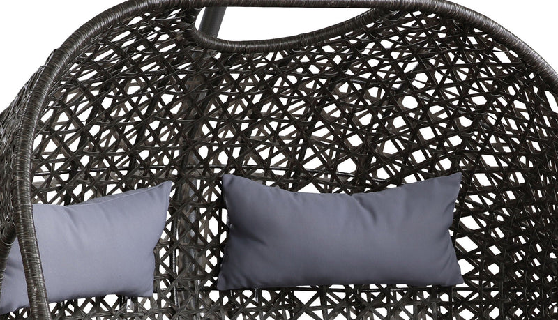 Vasant - Wicker Hanging Chair - Gray by HouseOfZazla