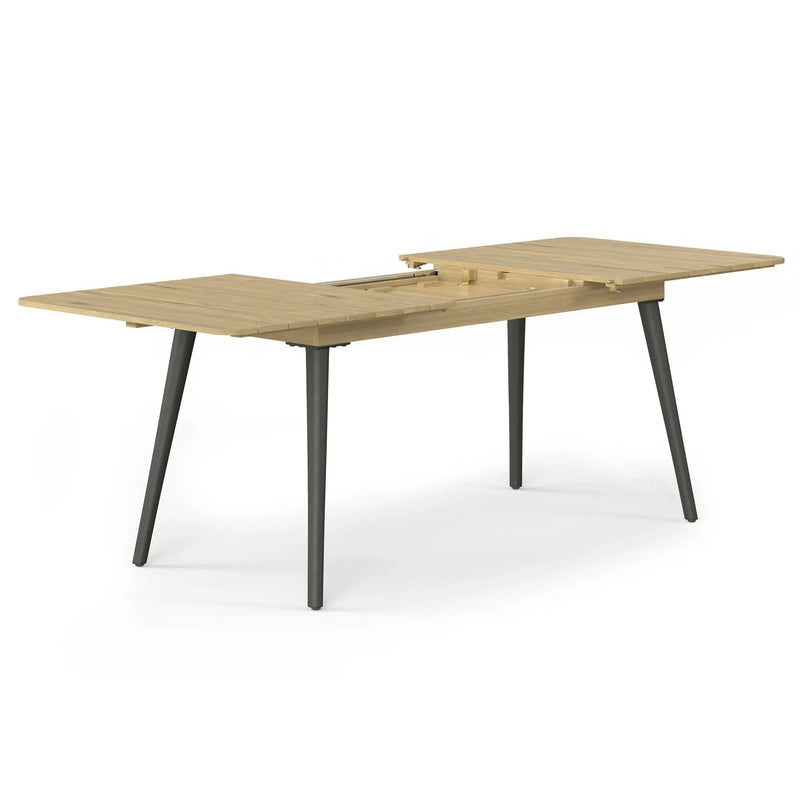 Beachside - Outdoor Extendable Dining Table - Light Teak by HouseOfZazla