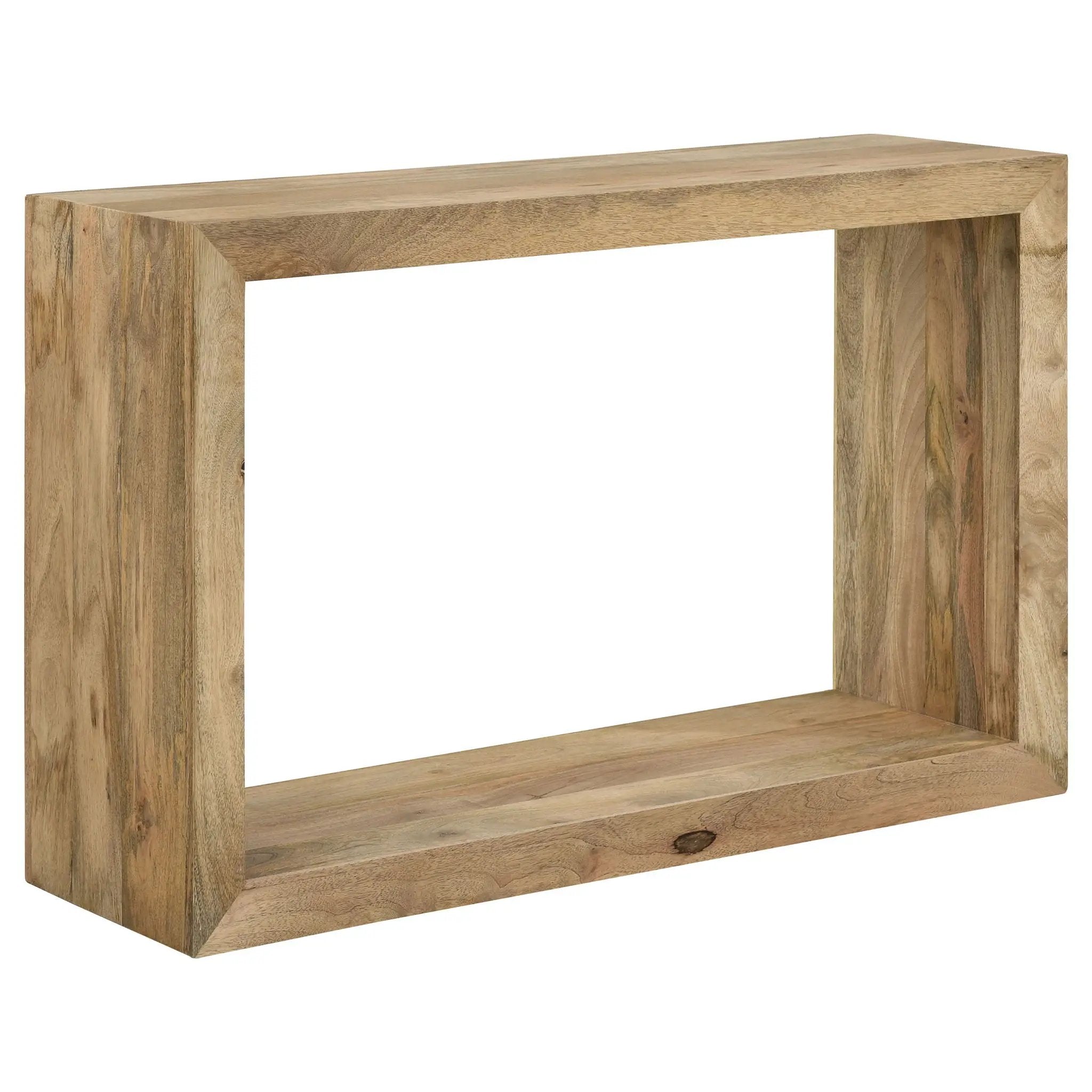 Benton Rectangular Solid Wood Sofa Console Table Natural by Unique Piece Furniture