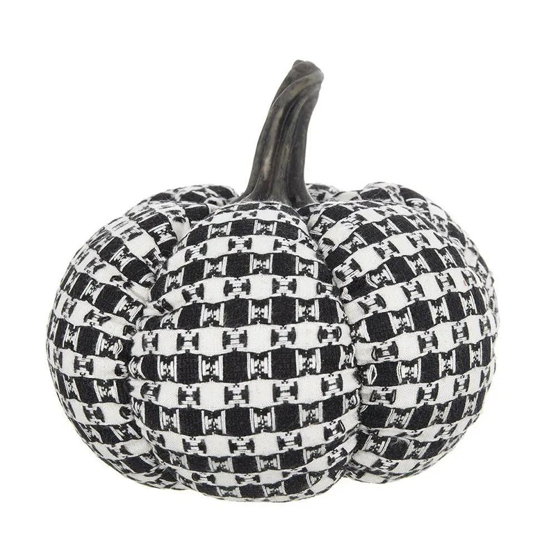 Plaid Pumpkin Decor, For Holiday Halloween Decoration by Unique Piece Furniture