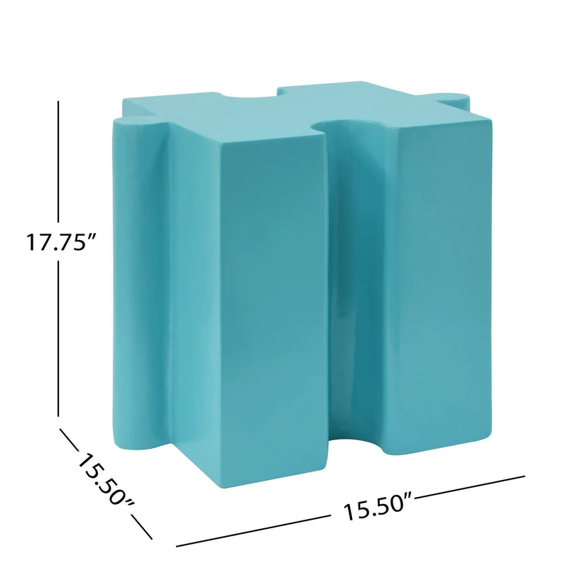 Puzzle Art Side Table by HouseOfZazla