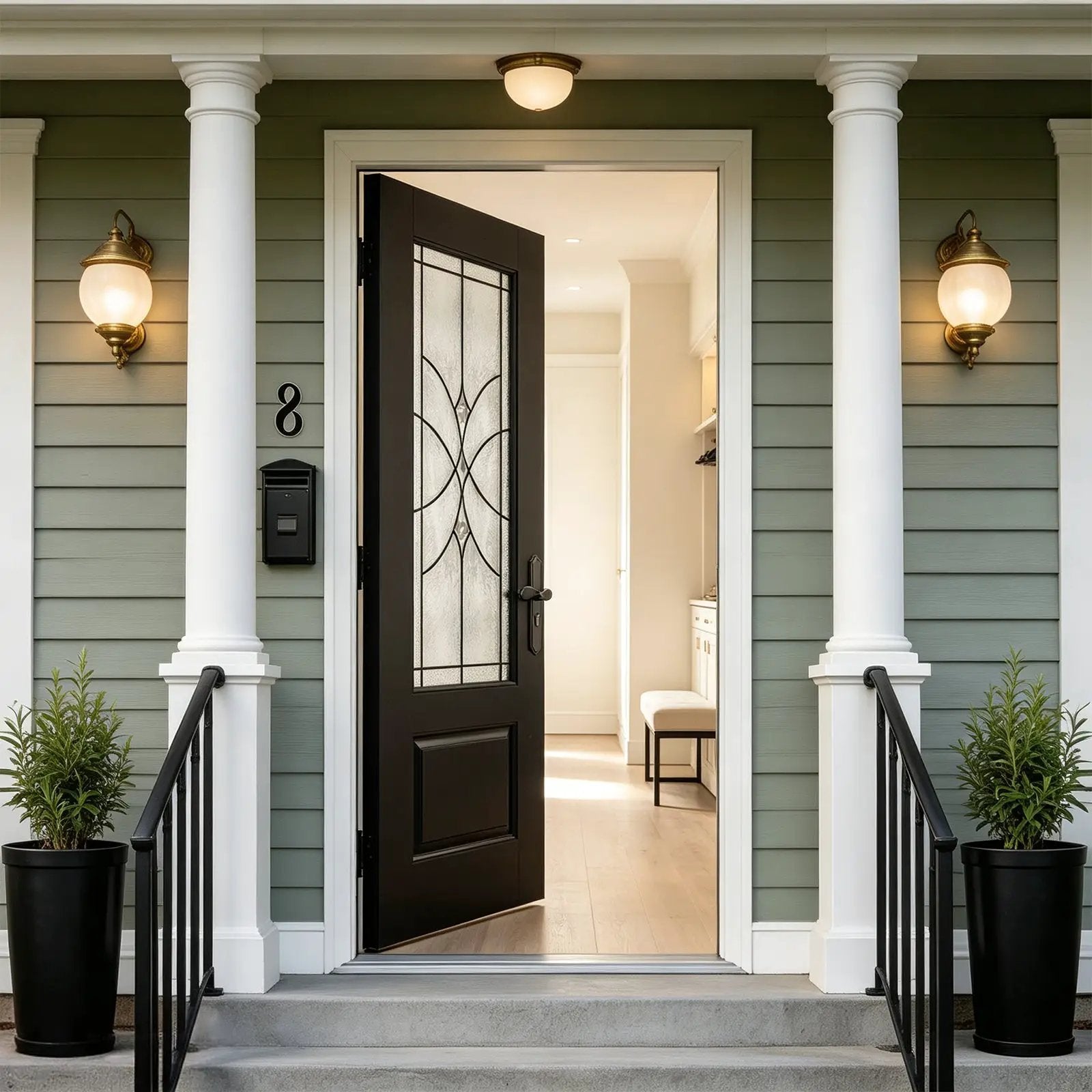 36"x80" Fiberglass Front Door by HouseOfZazla