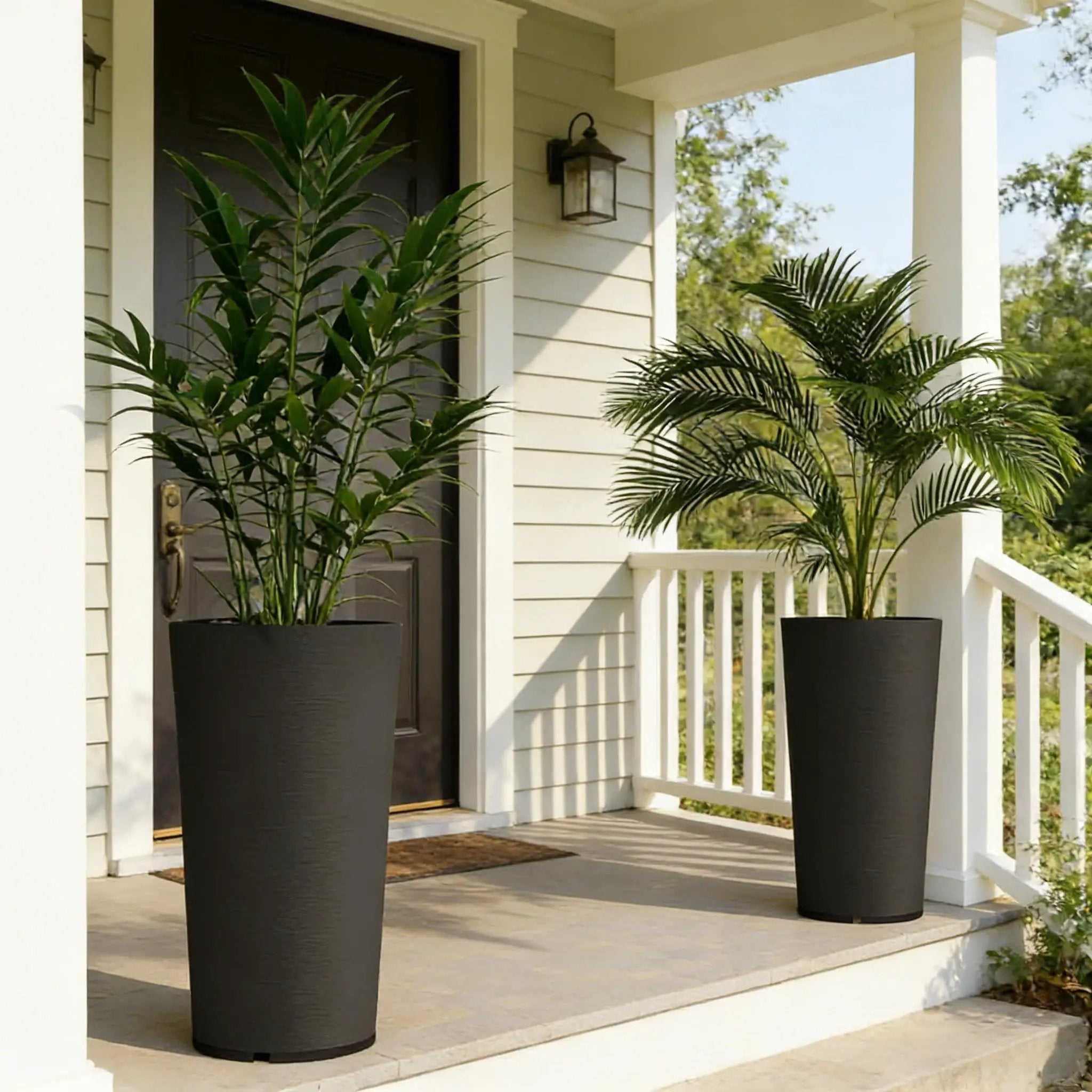 Set of 2 Stackable Large Flower Pots by HouseOfZazla