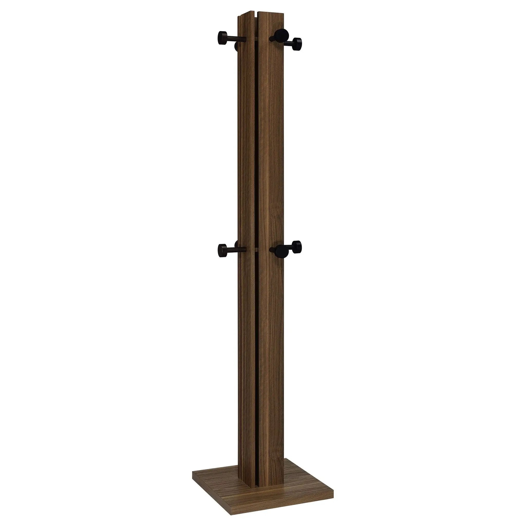Rikkie Engineered Wood Coat Rack Walnut by Unique Piece Furniture