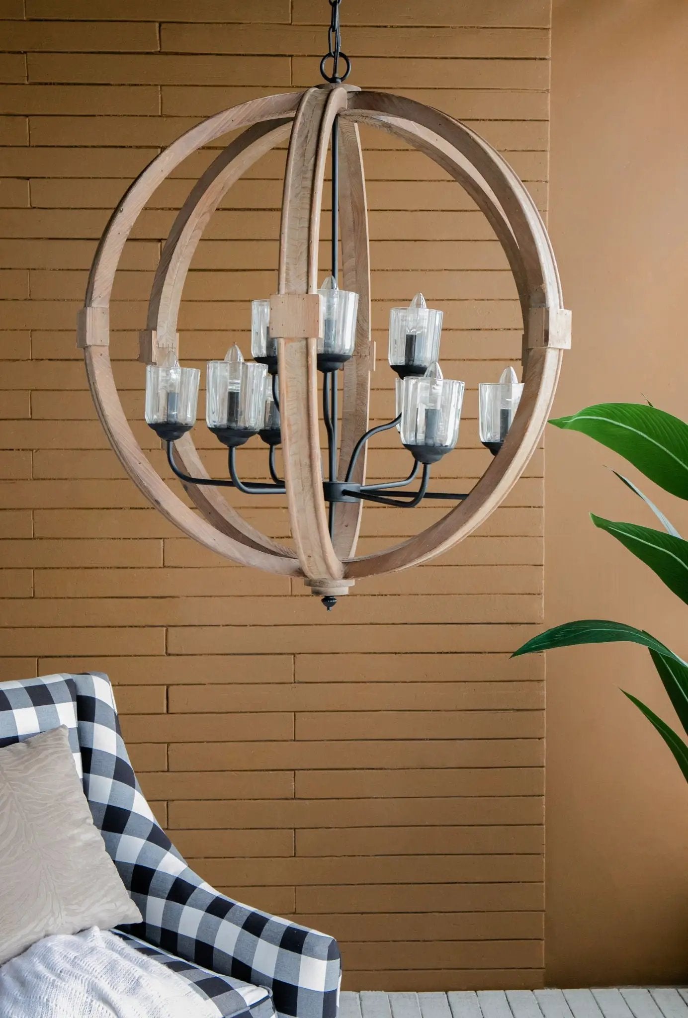 Chandelier, Hanging Light Fixture With Adjustable Chain For Kitchen, Bulb Not Included by Unique Piece Furniture