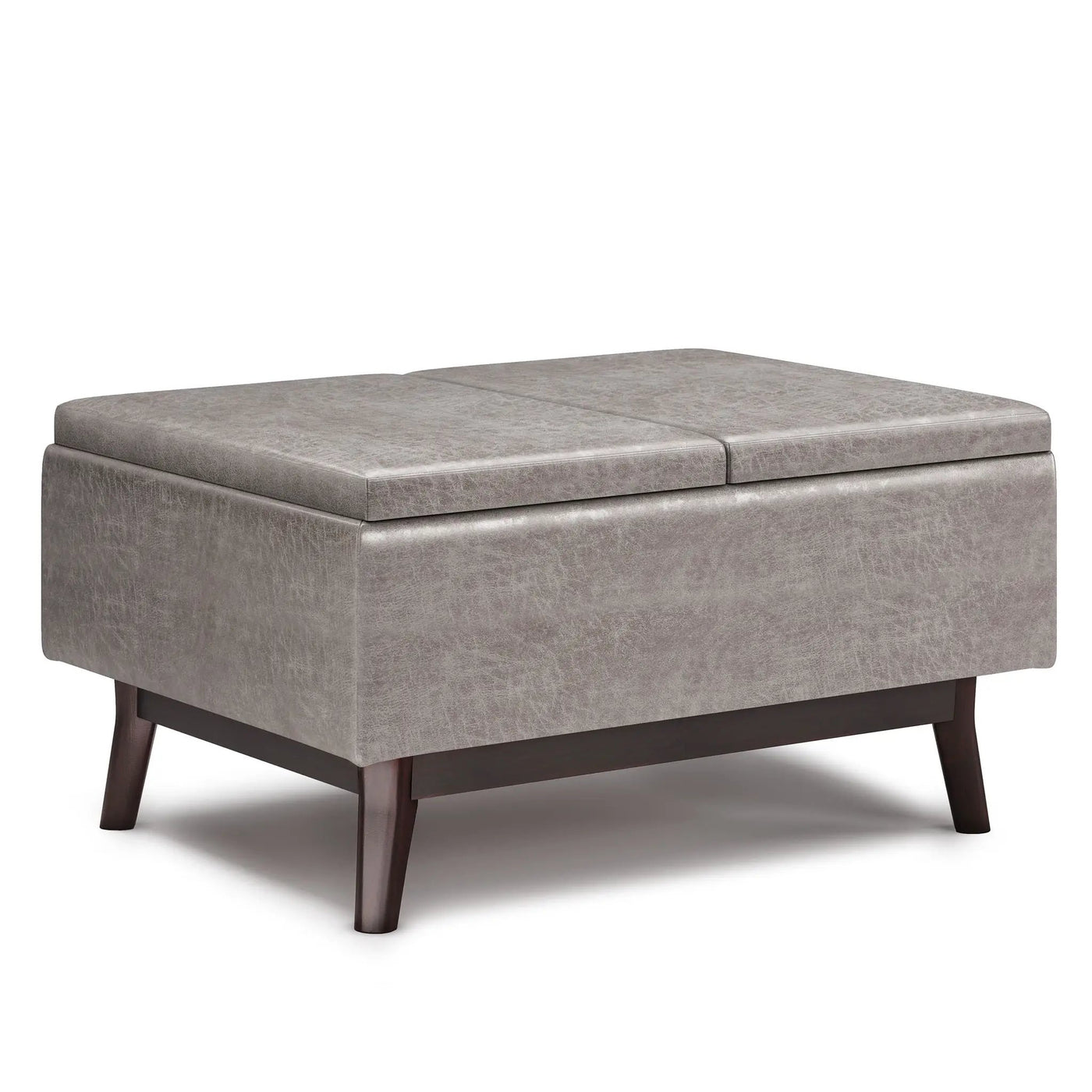 Owen - Tray Top Small Coffee Table Upholstered Storage Ottoman by Unique Piece Furniture
