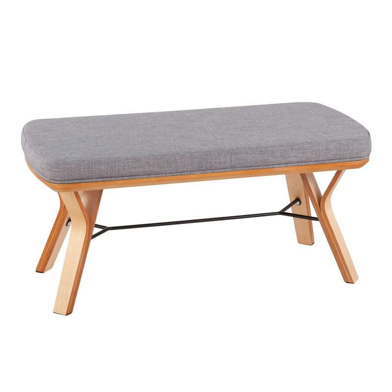 Folia - Mid Century / Modern Bench by Unique Piece Furniture