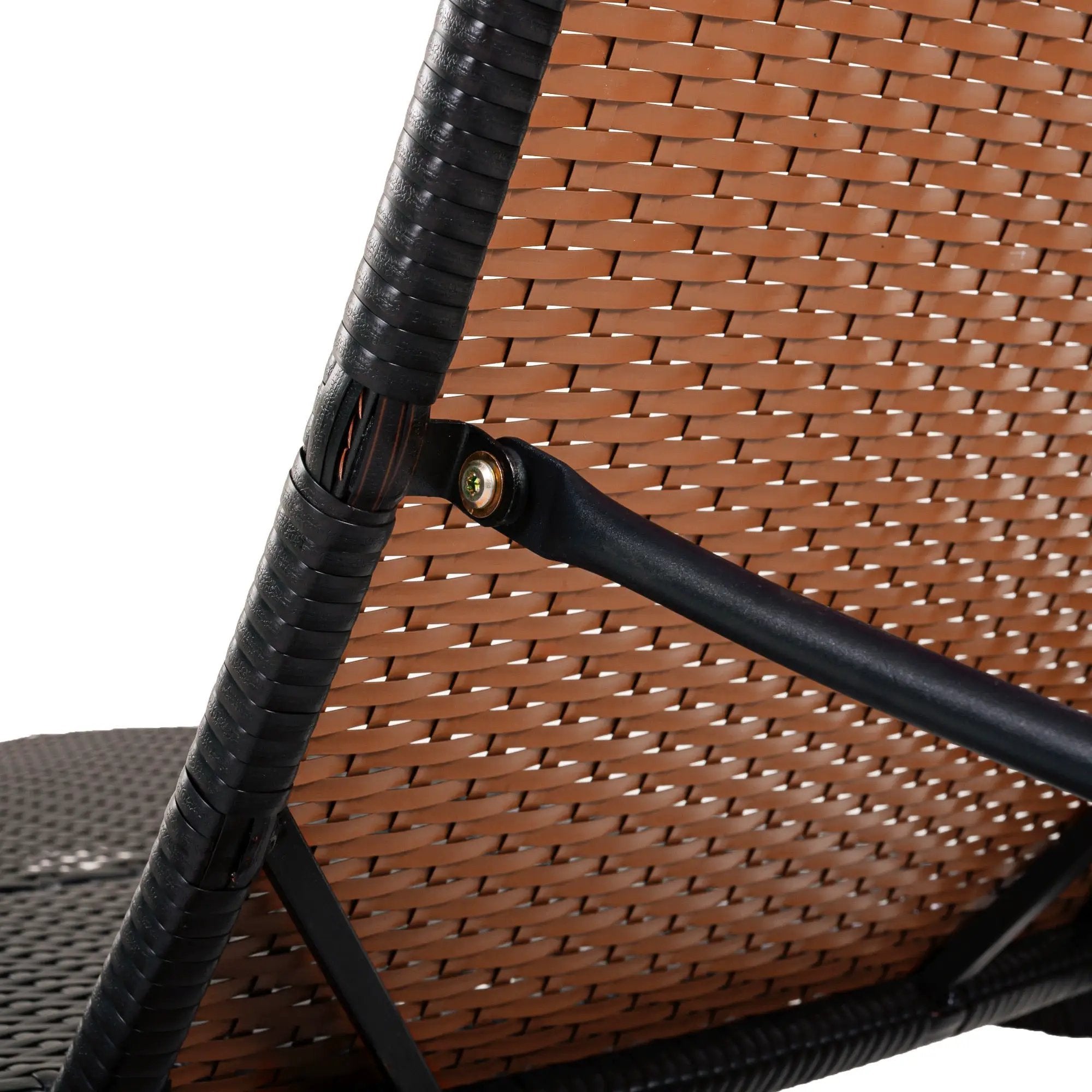 K&K 80'' Patio Wicker Chaise Lounge Chairs Set of 2 by HouseOfZazla