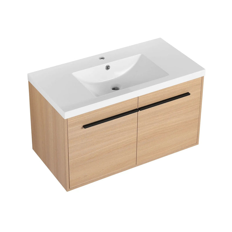 Bathroom Vanity Set With Resin Countertop Sink, 2 Doors by HouseOfZazla