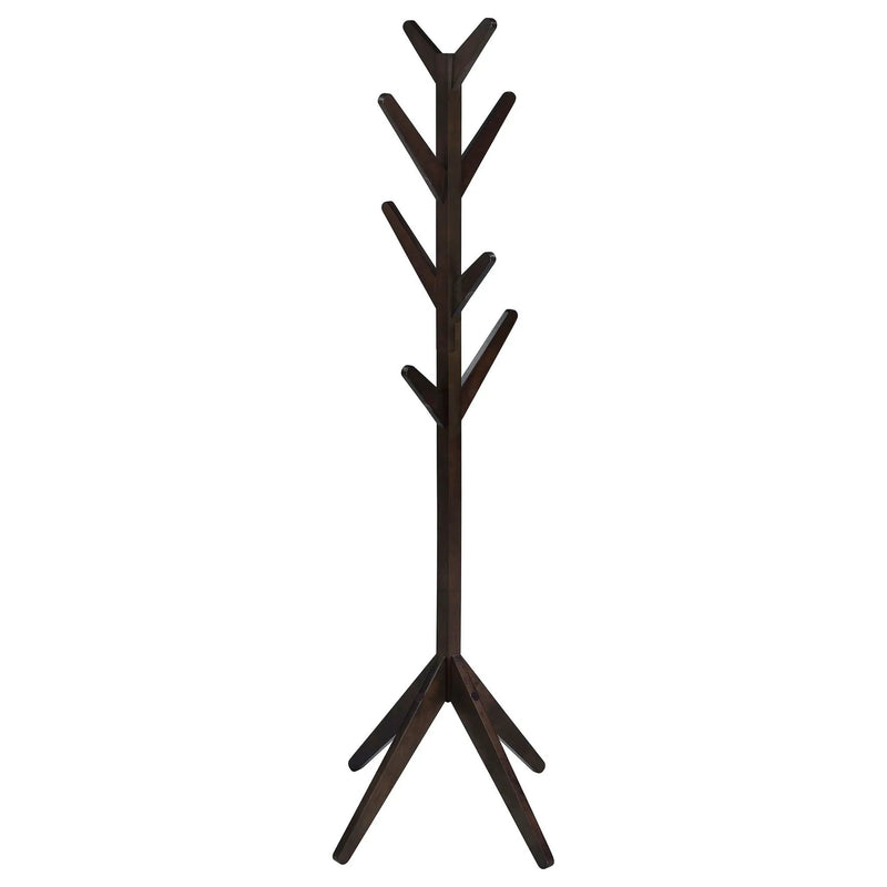 Margaret Solid Wood Coat Rack Clothing Hanger Cappuccino by Unique Piece Furniture