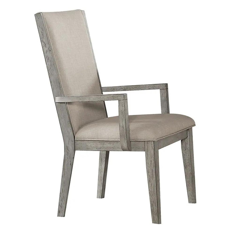 Rocky - Arm Chair (Set of 2) - Fabric & Gray Oak by Unique Piece Furniture
