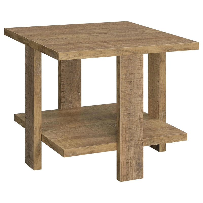 Dawn 3-piece Round Coffee and End Table Set Mango Brown by Unique Piece Furniture