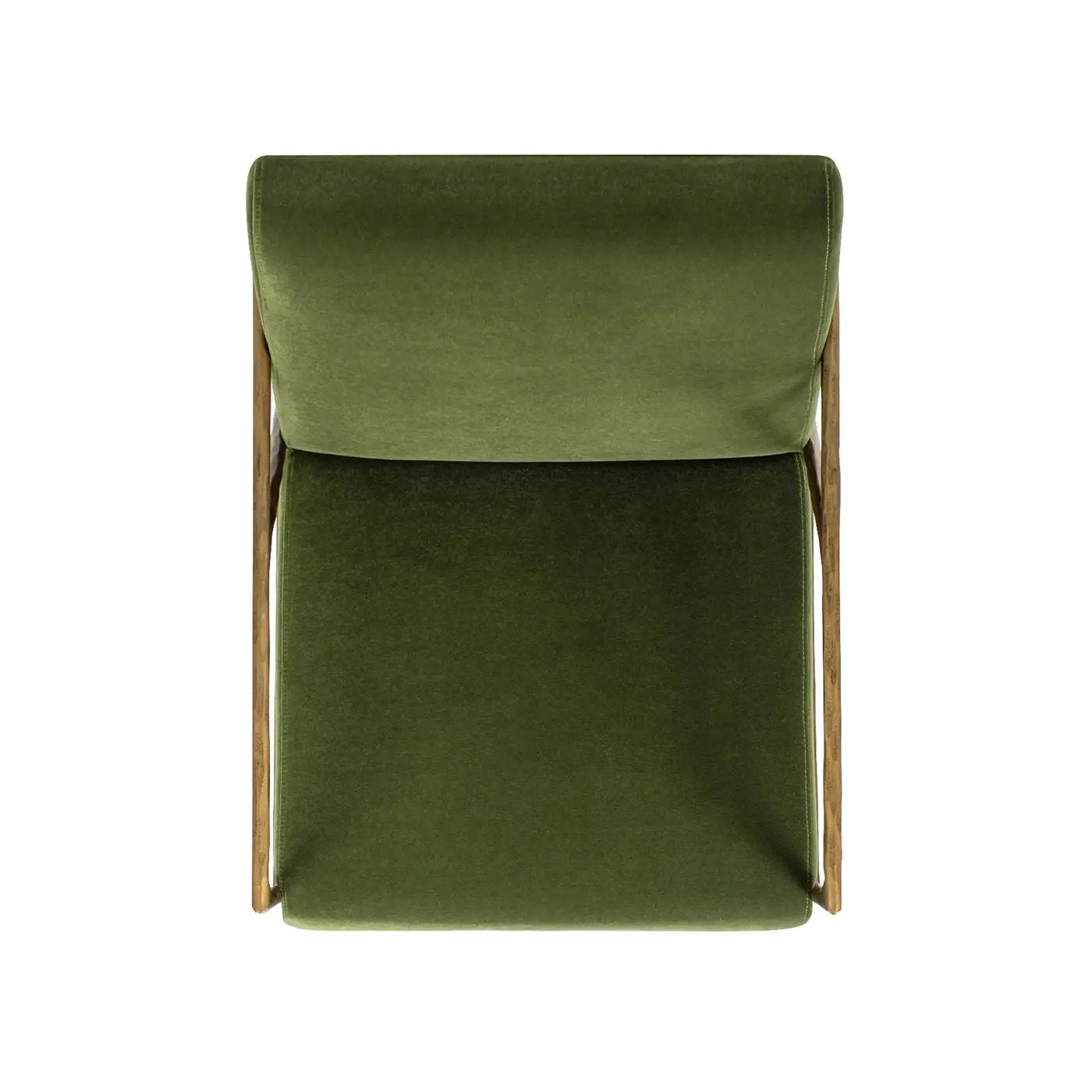 Aerin - Hammered Brass Upholstered Accent Arm Chair by Unique Piece Furniture