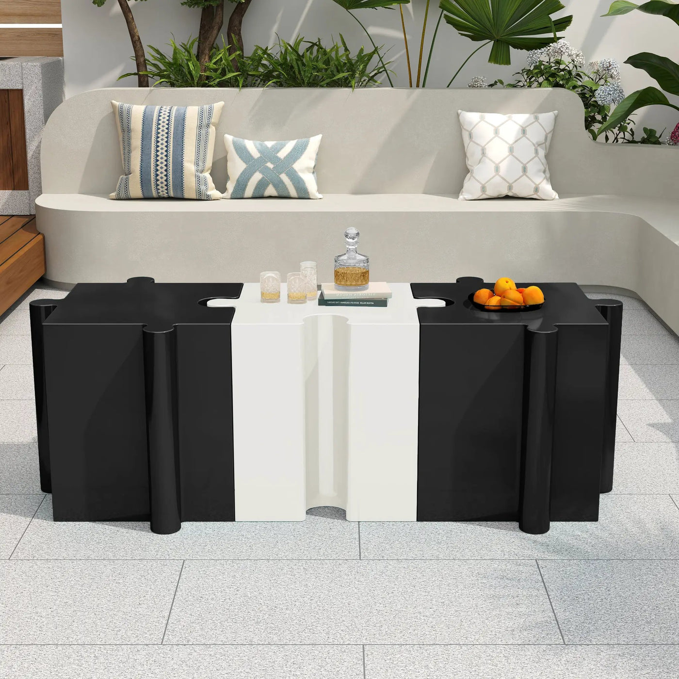 Puzzle Art Side Table by HouseOfZazla