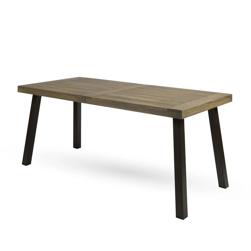Acacia Wood Dining Table with Slat Design by HouseOfZazla