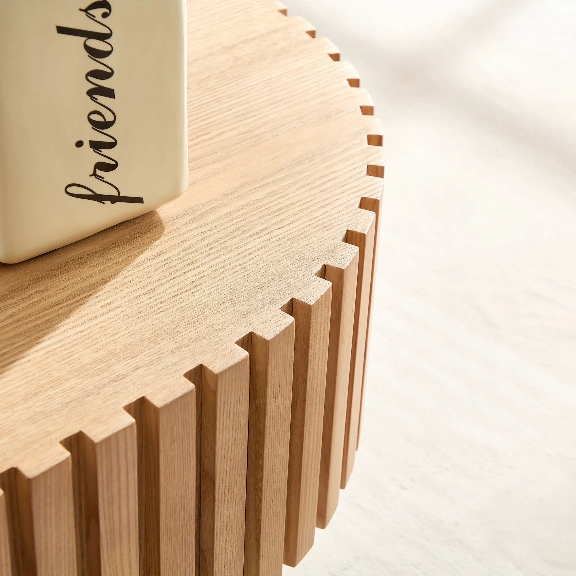 43.7 Inch Modern Handcrafted Drum Coffee Table by HouseOfZazla