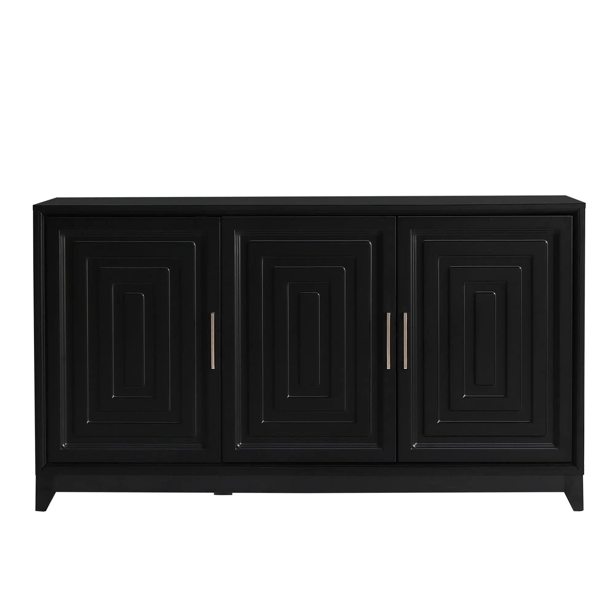TV Stand For TVs Up To 65", Modern Entertainment Center Media Console Cabinet With 2 Spacious Storage Space, Solid Wood Legs For Living Room by HouseOfZazla