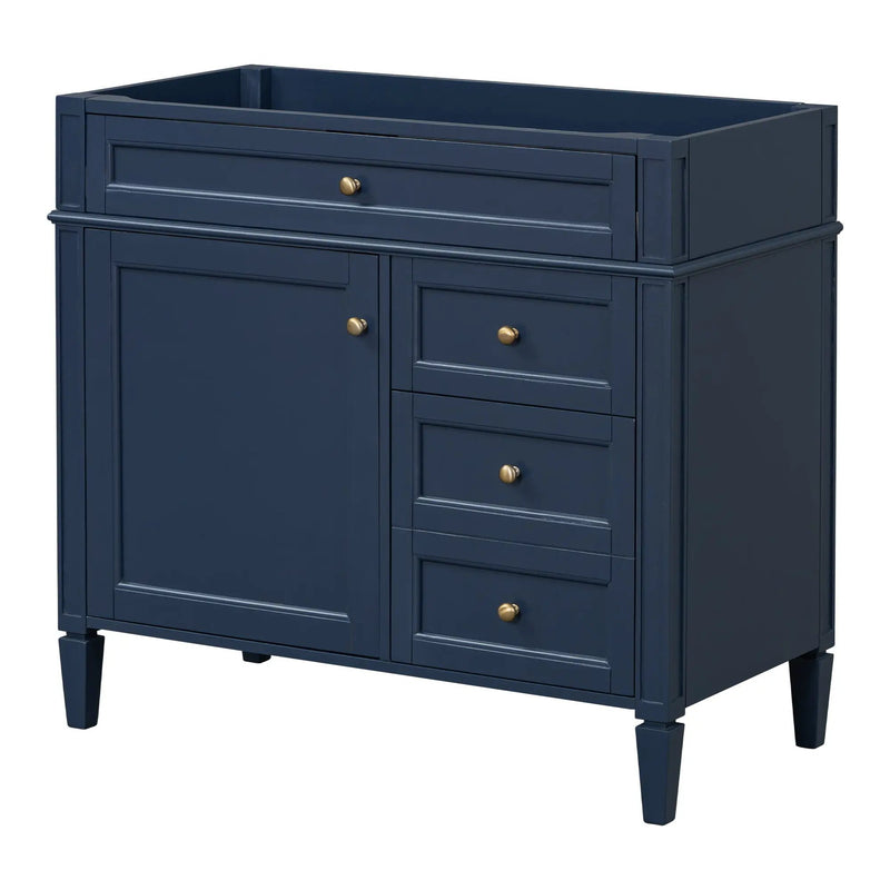 Bathroom Vanity With 2 Drawers And Tip-Out Drawer, Storage Cabinet by HouseOfZazla