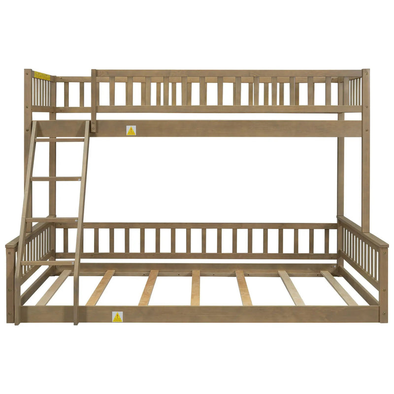 Bunk Bed With Ladder And Guardrails by Unique Piece Furniture
