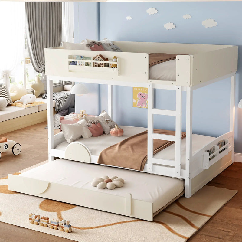 Queen Bunk Bed with Trundle by HouseOfZazla