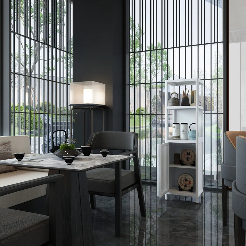 Storage Cabinet With Tall Tower, Multifunctional For Bathroom by HouseOfZazla