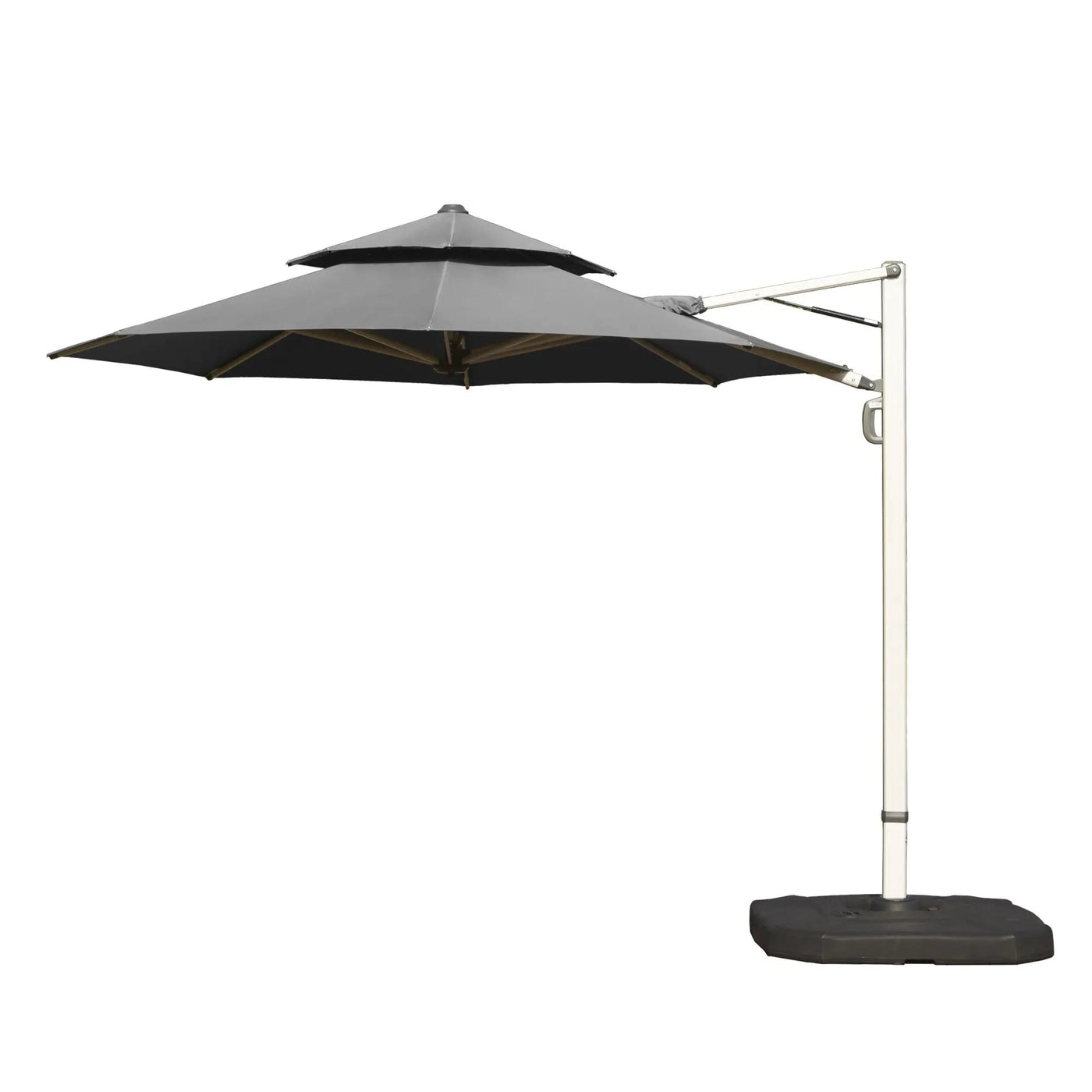 Round Cantilever Umbrella with Center Pole by HouseOfZazla