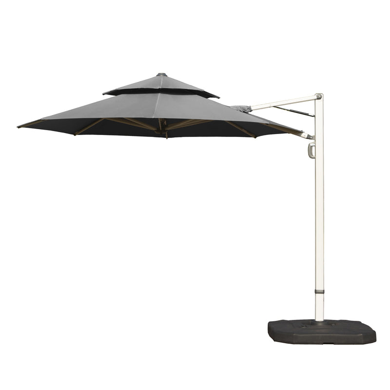 Round Cantilever Umbrella with Center Pole by HouseOfZazla