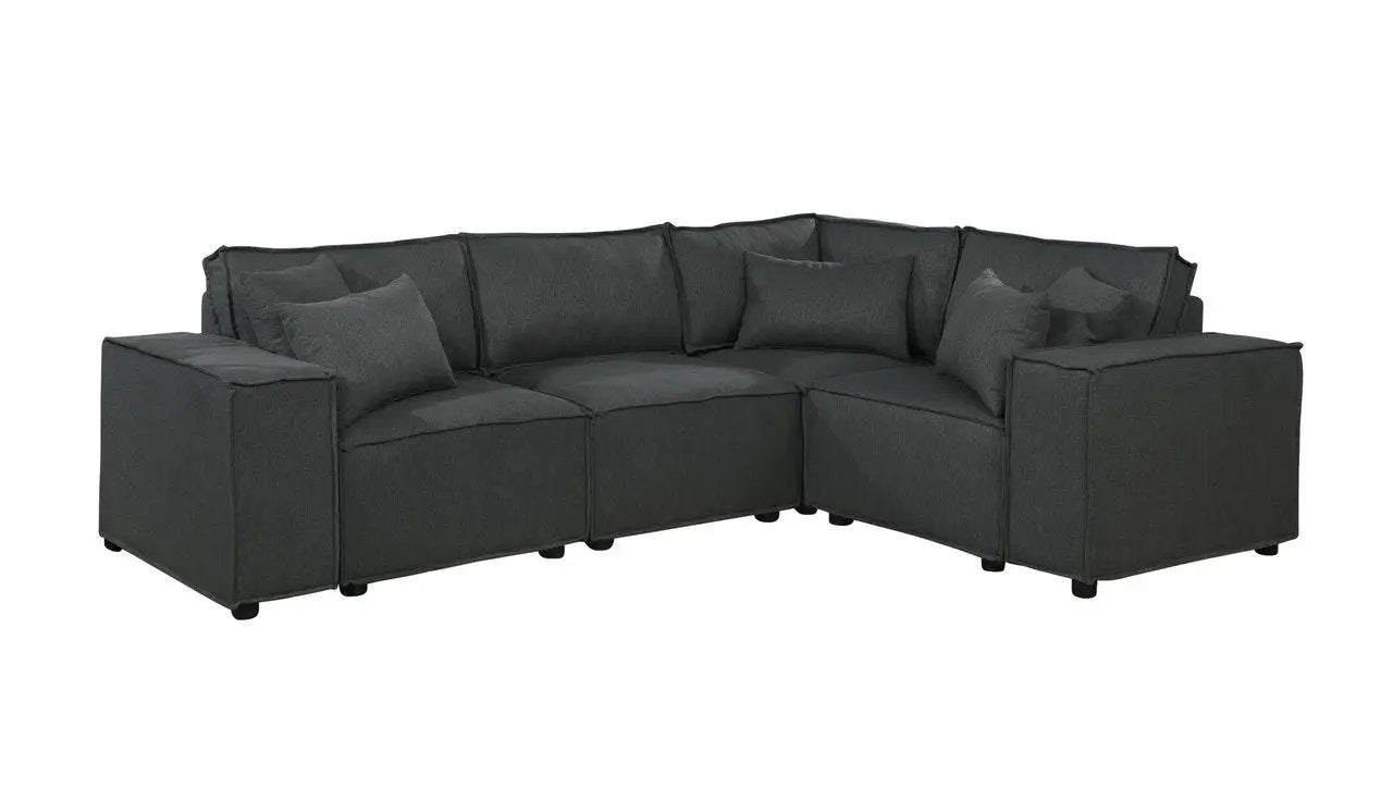 Melrose - Modular Sectional Sofa With Ottoman by Unique Piece Furniture