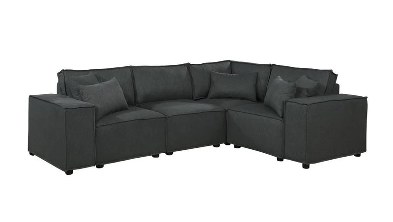 Melrose - Modular Sectional Sofa With Ottoman by HouseOfZazla