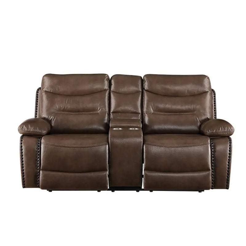 Aashi - Loveseat w/Console (Motion) by Unique Piece Furniture