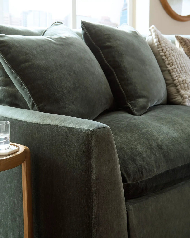 Carriage View - 3-Piece Sectional - Jade by Unique Piece Furniture