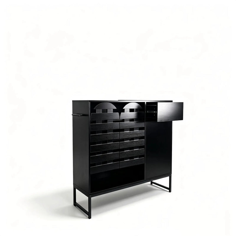 Buffet Cabinet with Storage and Woven Doors by HouseOfZazla