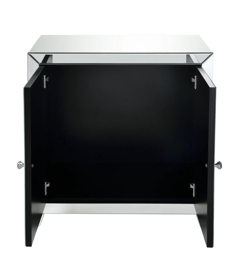 Noralie Mirrored & Faux Diamonds Console Cabinet by HouseOfZazla