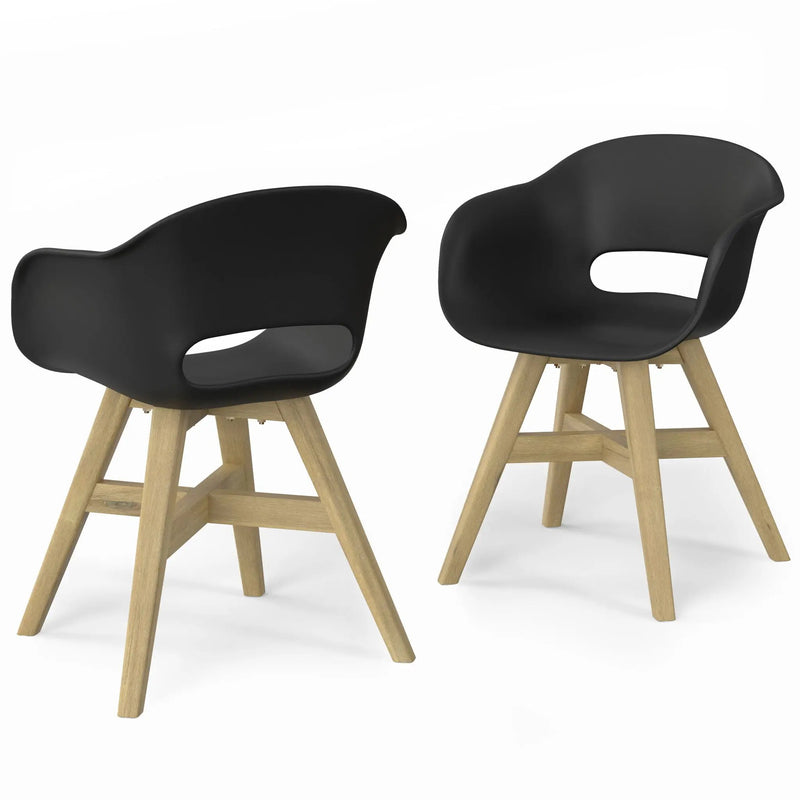 Kona - Outdoor Dining Chair In Plastic (Set of 2) by Unique Piece Furniture