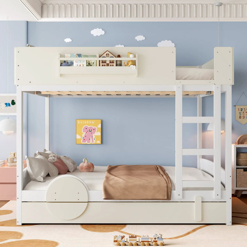 Queen Bunk Bed with Trundle by HouseOfZazla