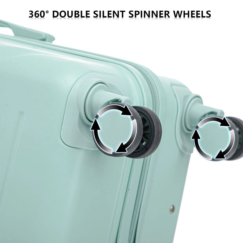 3 Pieces Set 20" / 24" / 28" Spinner Wheel Luggage With Combination Lock by HouseOfZazla