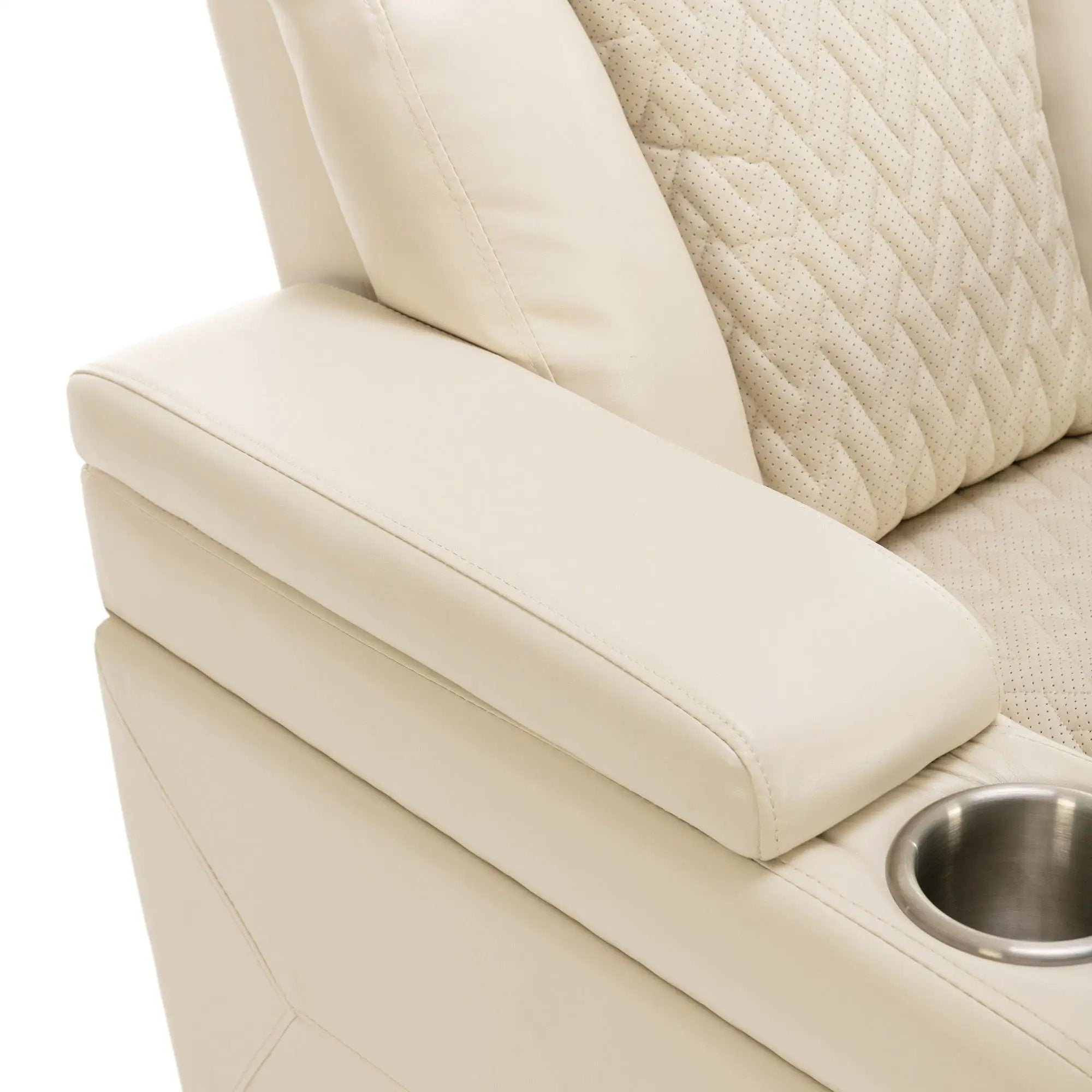 270 Degree Swivel Power Recliner With Tray Table, Phone Holder, Cup Holder, USB Port by HouseOfZazla