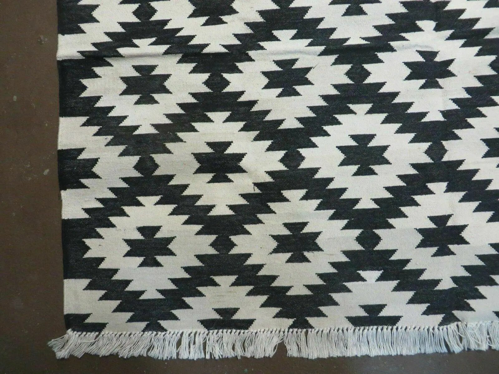 4' X 6' Hand Woven Wool Rug Contemporary Kilim Dhurrie Modern Oriental Area Rug by Jewel Rugs
