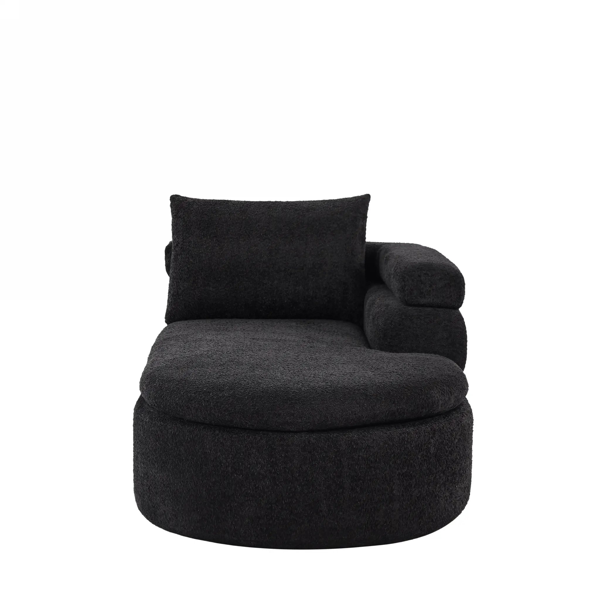 106" L-Shape Sectional Sofas (Black) by HouseOfZazla