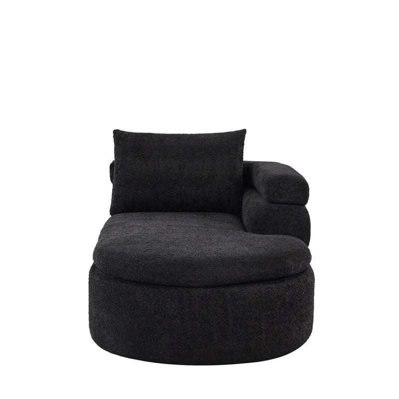106" L-Shape Sectional Sofas (Black) by HouseOfZazla
