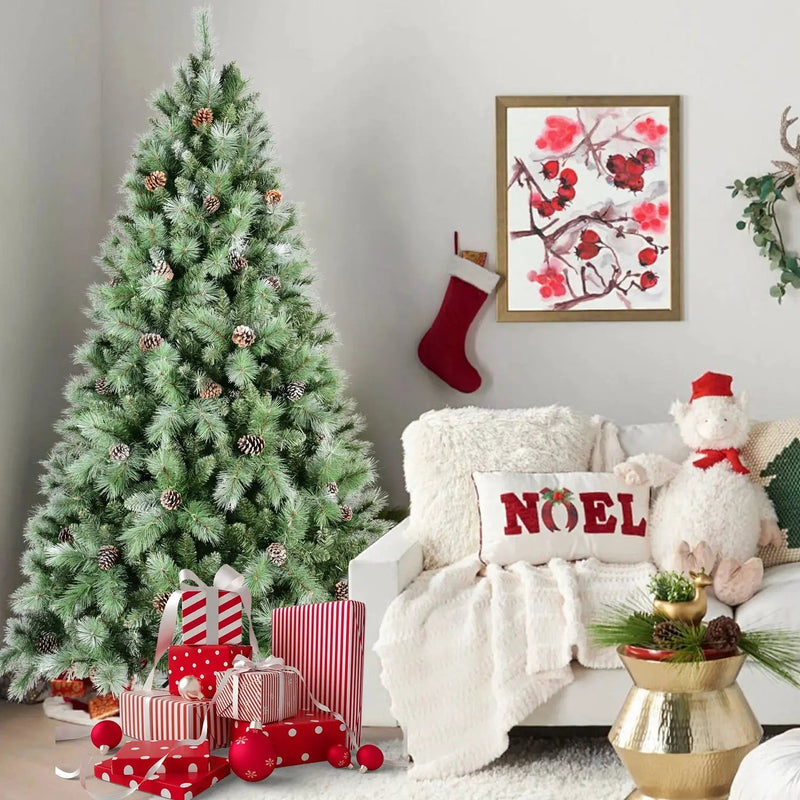 8 Ft The Full-Bodied Pre-Decorated Pinecone Christmas Tree by HouseOfZazla